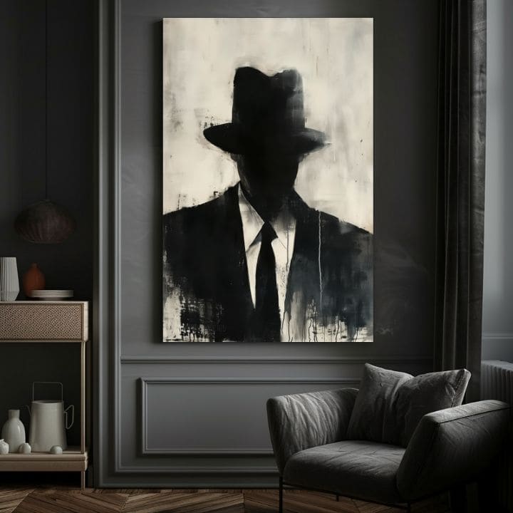 Slika THE FACELESS MOBSTER | Podrobnosti akrila