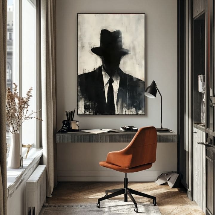 Slika THE FACELESS MOBSTER | Podrobnosti akrila