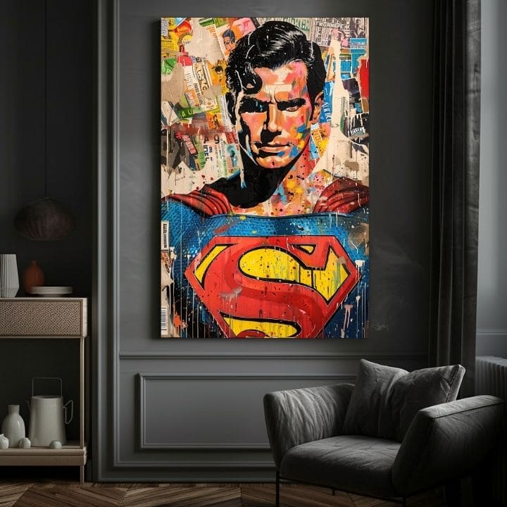 Slika Superman: Pop Icon | dokončano z roko umetnika - slika 5