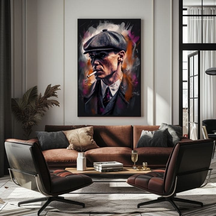 Tommy Shelby: Slika Kralj ulic | Akrilni detajli