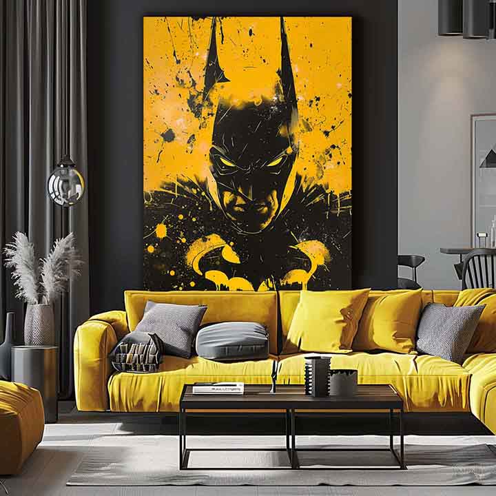 Slika DARK KNIGHT na platnu | Podrobnosti akrila