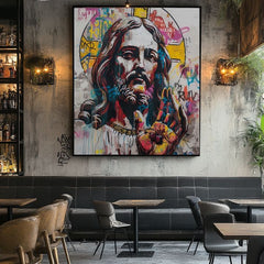 Slika POP WARRIOR na platnu | Podrobnosti akrila