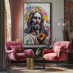 Slika POP WARRIOR na platnu | Podrobnosti akrila