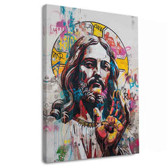 Slika POP WARRIOR na platnu | Podrobnosti akrila