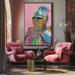 Slika VIVID KNIGHT na platnu | Podrobnosti akrila