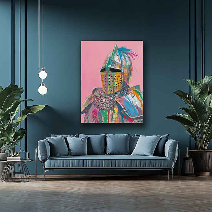 Slika VIVID KNIGHT na platnu | Podrobnosti akrila