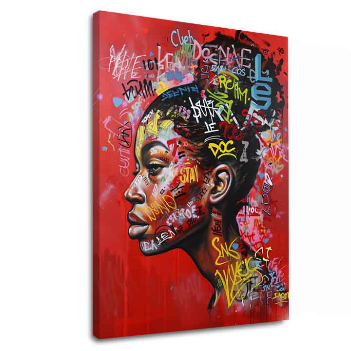 Slika URBAN QUEEN na platnu | Podrobnosti akrila