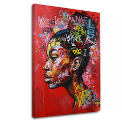 Slika URBAN QUEEN na platnu | Podrobnosti akrila