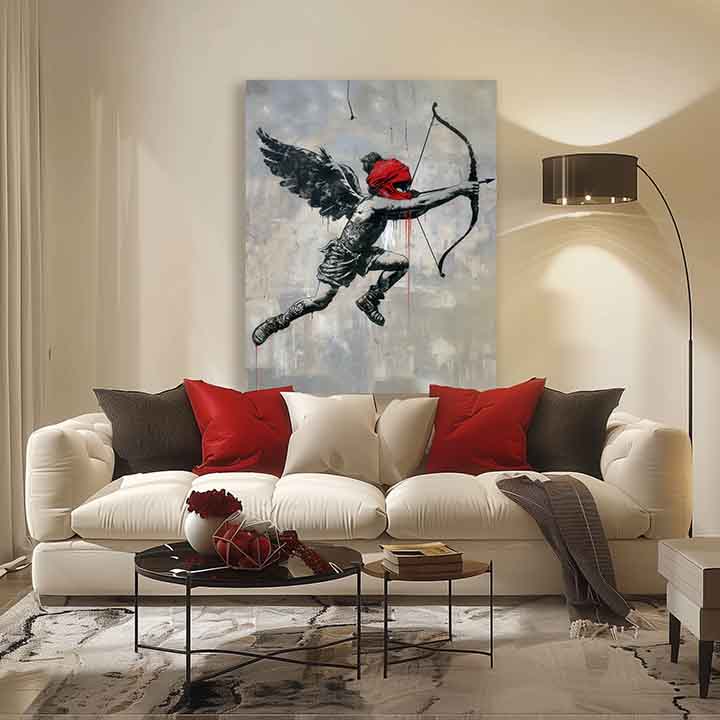 Slika CUPID'S AIM na platnu | Podrobnosti akrila