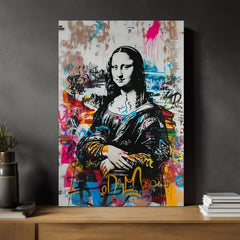 Slika GRAFFITI MONA na platnu | dokončano z roko umetnika - slika 3
