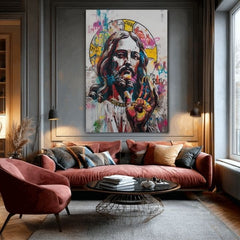 Slika POP WARRIOR na platnu | Poslikana struktura