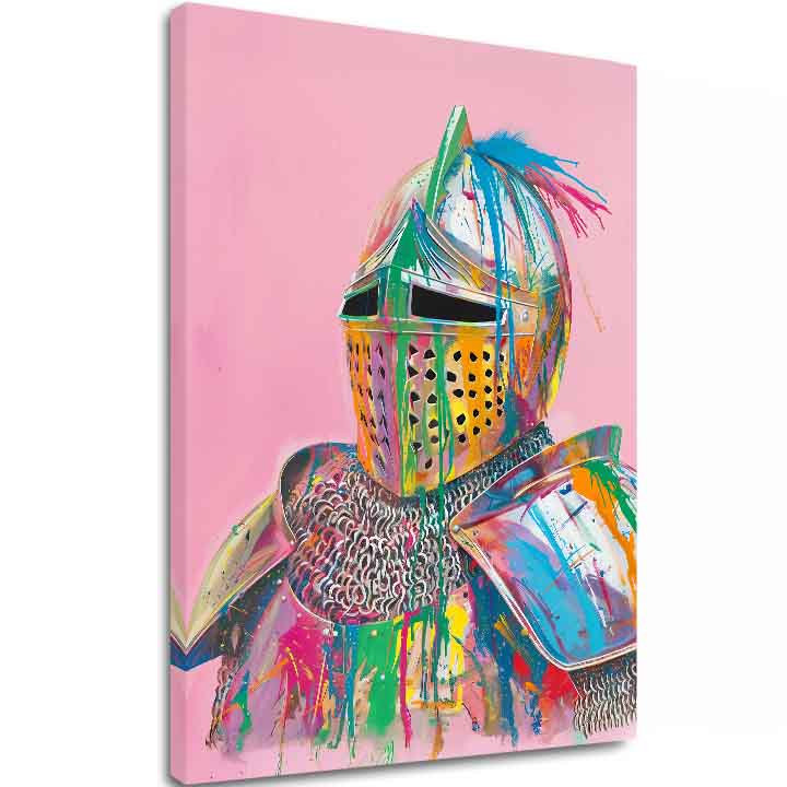 Slika VIVID KNIGHT na platnu | Poslikana struktura