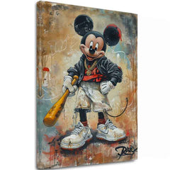 Slika STREET MICKEY na platnu | dokončano z roko umetnika - slika 2