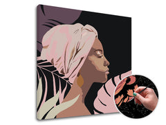 Slikanje po številkah ŽENSKA | nizka težavnost SPECIAL BLACK EDITION