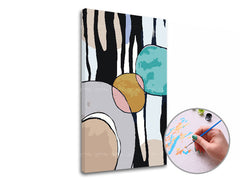 Slikanje po številkah BARVA ABSTRACT | nizka težavnost