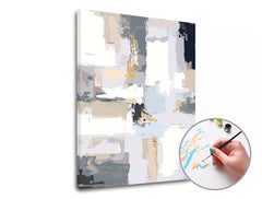 Slikanje po številkah 50 odtenkov sive | nizka težavnost