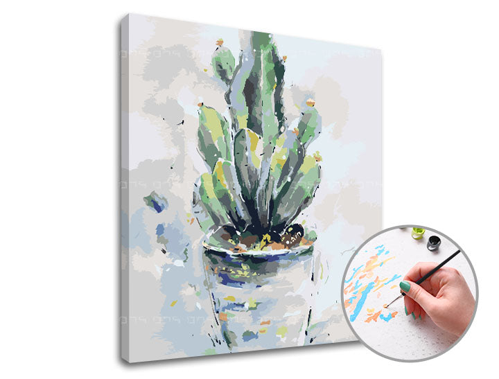 Slikanje po številkah SUCULENT | nizka težavnost