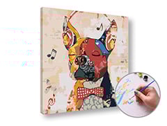 Slikanje po številkah RELAXING DOG - nizka težavnost