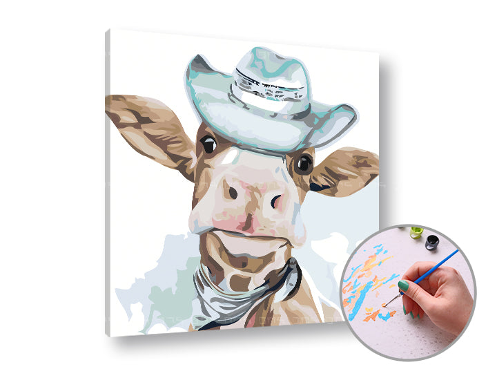 Slikanje po številkah Telo s klobukom | nizka težavnost