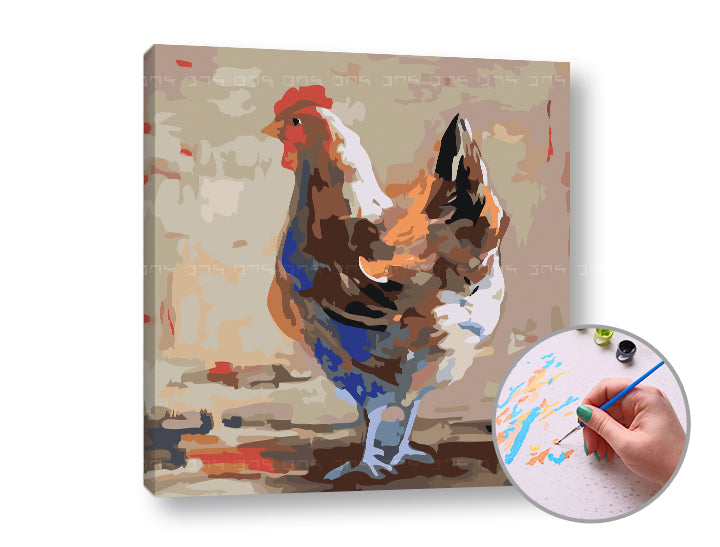 Slikanje po številkah SUNSHINE IN THE COURT | nizka težavnost