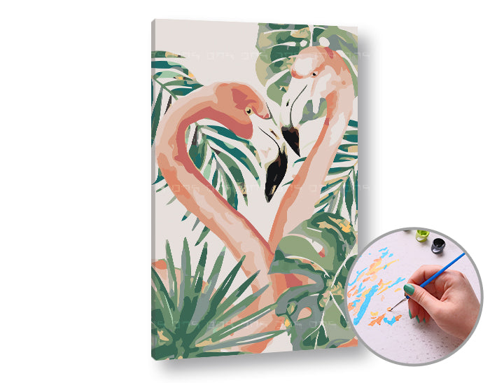 Slikarstvo po številkah LJUBEZEN PLAMENIAKOVA | nizka težavnost