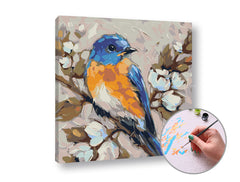 Slikanje po številkah SÝKORKA | nizka težavnost