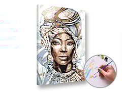 Slikanje po številkah - Afričanka