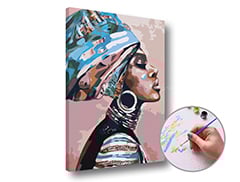 Slikanje po številkah - ženska s turbanom