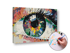 Slikanje po številkah "Barvito oko" - nizka težavnost