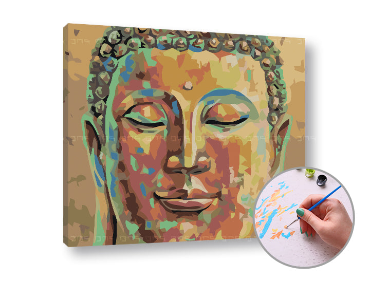 Slikanje po številkah SPIACI BUDHA | nizka težavnost