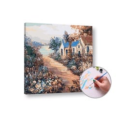 Slikanje po številkah - barvita pokrajina