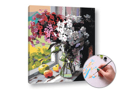 Slikanje po številkah ZA OKNOM | srednja težavnost