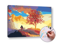 Slikanje po številkah POD DREVESOM | nizka težavnost