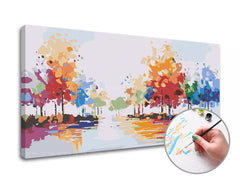 Slikanje po številkah Sprehod skozi čarobni park | nizka težavnost