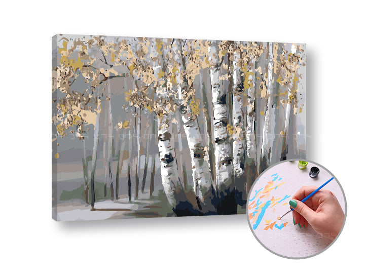 Slikanje po številkah BREZOV GAJ | visoka težavnost