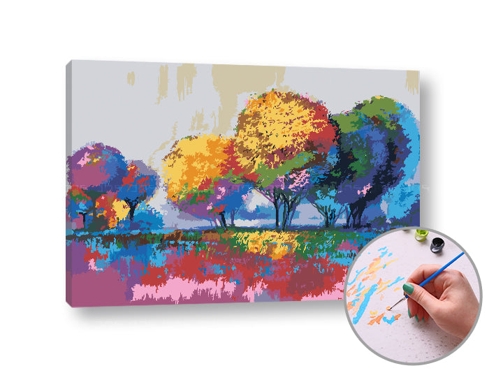 Slikarstvo po številkah BARVA NARAVE | srednja težavnost