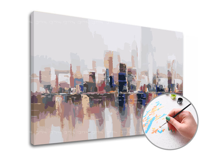 Slikanje po številkah PANORAMA CITY | nizka težavnost