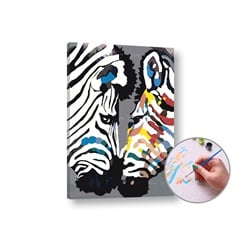 Slikanje po številkah - Zebre