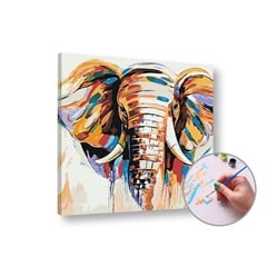 Slikanje po številkah - Slon, srednja težavnost