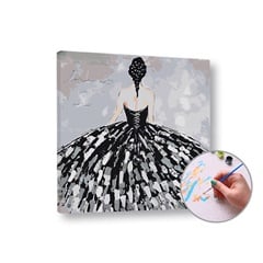 Paint by Numbers - Ženska v črni obleki