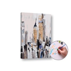 Komplet za slikanje po številkah - Abstraktno mesto