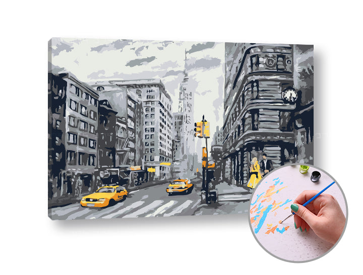 Slikanje po številkah CITY LIFE | srednja težavnost