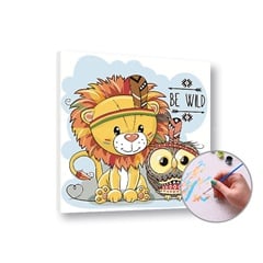 Paint by Numbers Lion - nizka težavnost