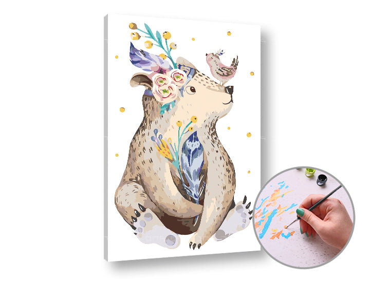 Slikanje po številkah ŽIVALI KAMARADERJI | nizka težavnost