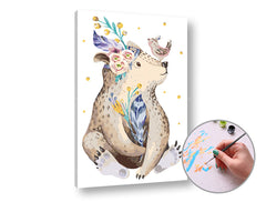 Slikanje po številkah ŽIVALI KAMARADERJI | nizka težavnost