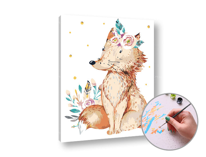 Slikanje po številkah BIG LETTER | nizka težavnost