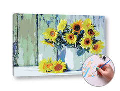 Slikanje po številkah Sonca v strasti | srednja težavnost