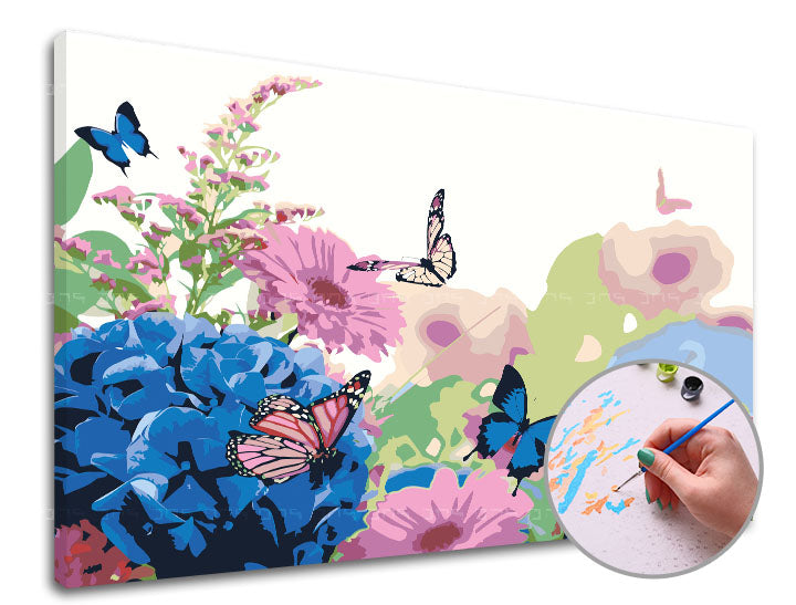 Slikanje po številkah BETWEEN FLOWERS | srednja težavnost