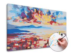 Slikanje po številkah WEST SLNKA NAD HORAMI | srednja težavnost