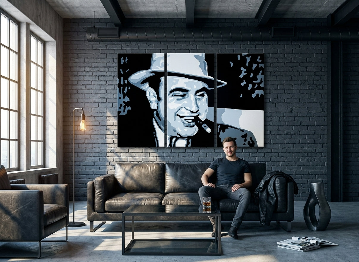 Ročno poslikana slika POP ART AL CAPONE | različne velikosti - slika 4